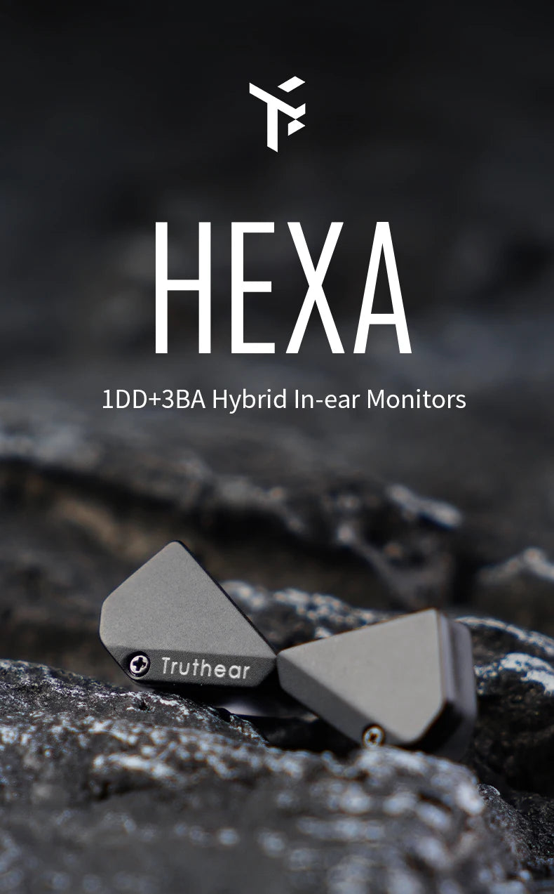Truthear HEXA 1DD+3BA Hybrid Earphones with 0.78 2Pin Cable Earbuds