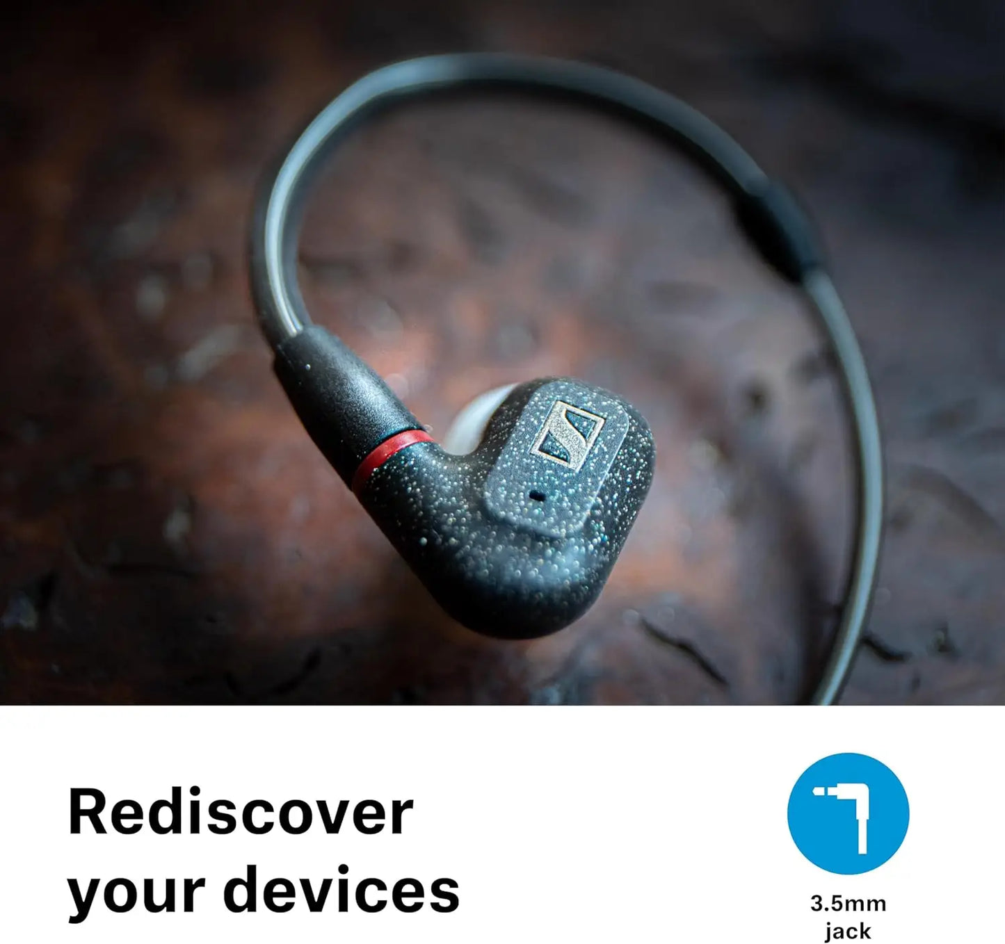 Sennheiser Wired In-Ear Earphones HiFi TrueResponse Dynamic Driver Detachable Cable Noise Isolating Studio Monitoring Hot Sale