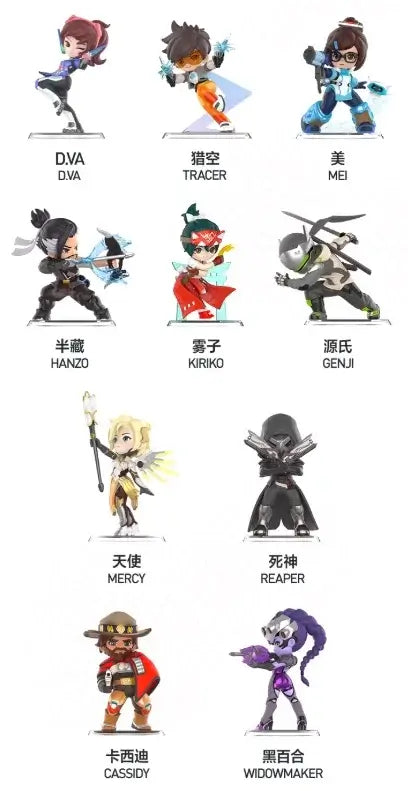 POP MART Overwatch Play of The Game Series Caja Sorpresa Blind Box Juguetes Kawaii Adornos Figuras Decoración del Hogar Muñecos Modelo de Escritorio