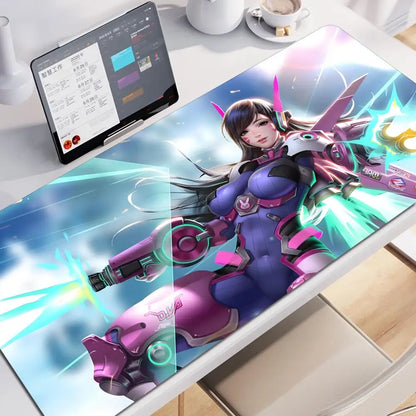 Anime Gaming Girl Overwatch Large Mouse Pad 900x400 Laptop Office Rubber Soft Desk Mat Computer Keyboard HD Print Mousepad XXL