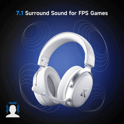 MCHOSE V9 PRO Wireless Gaming Headset 7.1 Surround Sound for PS5 PS4 PC SWITCH TOPSPEED Gaming Headphones