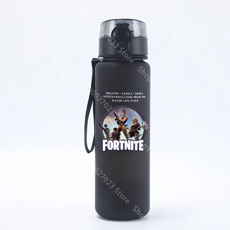 Borraccia sportiva Fortnites 650ML kawaii motivazionale, a prova di perdite, portatile e riutilizzabile, per outdoor, viaggi e palestra, nuovo regalo carino