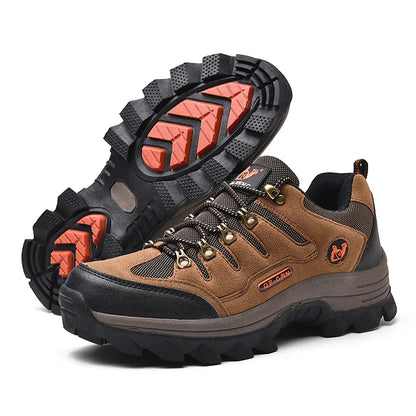 Winter Casual Shoes Men Leather Comfortable Walkng Shoes Autumn Classic Outdoor Sneakers Women High Top Hiking Sneakers Lace Up
