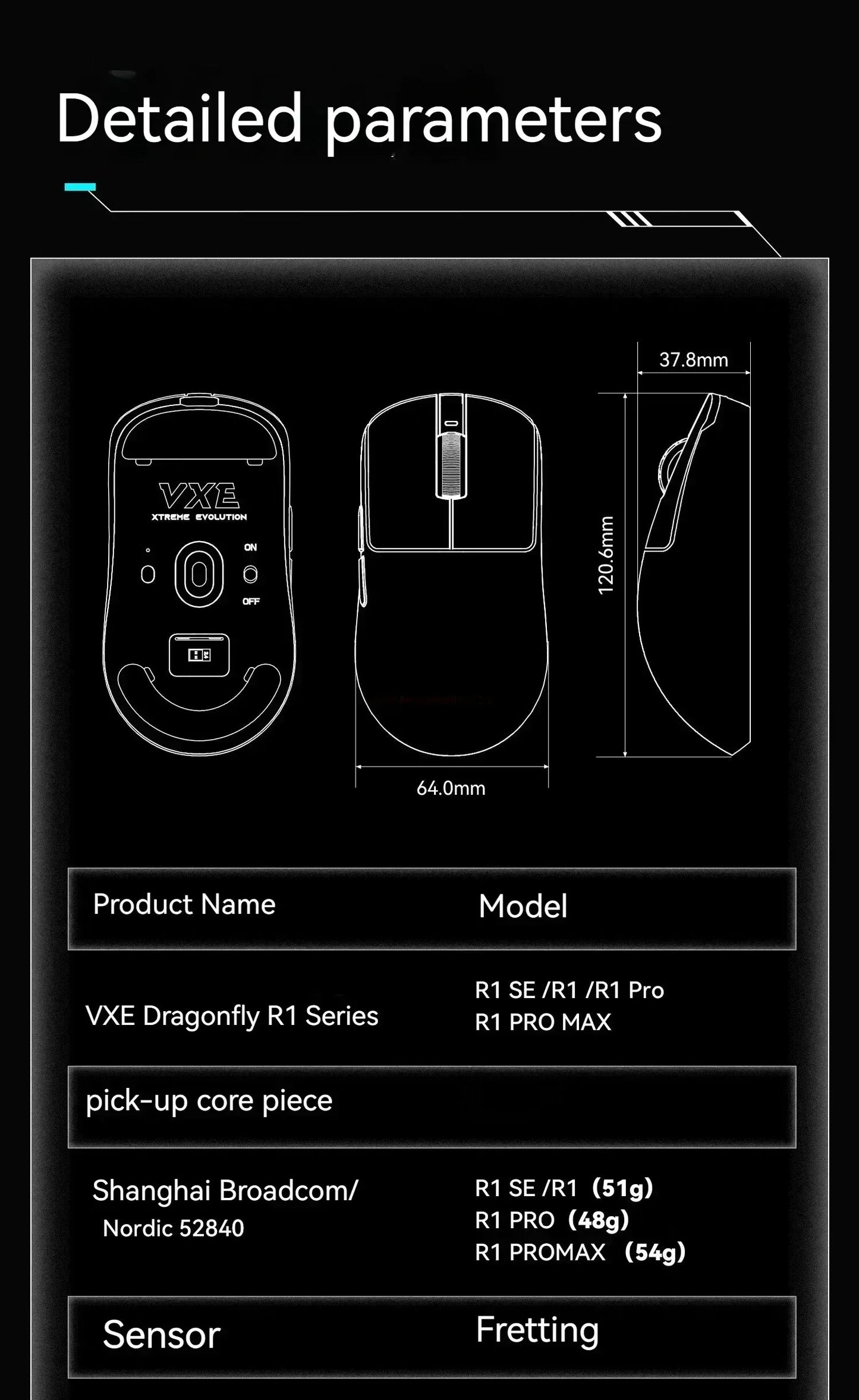 Vgn Vxe Dragonfly R1 Pro Max Gaming Mouse Bluetooth Mouse Rechargeable Gamer Paw3395 Lightweight Ergonomic Wireless Mouse Esport