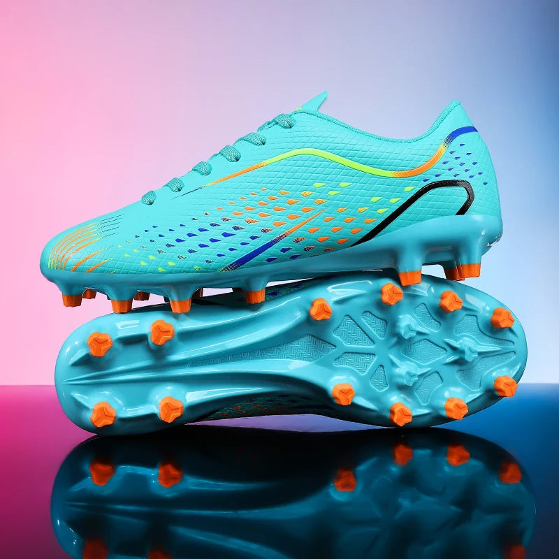 Nouvelles chaussures de football pour hommes, crampons unisexes, chaussures de football professionnelles, vente chaude, chaussures de futsal de haute qualité pour femmes, baskets ultralégères TF/FG