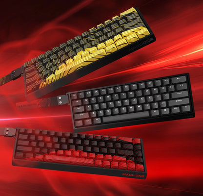 FGG MADLIONS MAD 60/68HE Magnetic Switch Keyboard MADCATZ MAD60 Wired Gaming Keyboard Rapid Trigger Custom Keyboard Office Gift