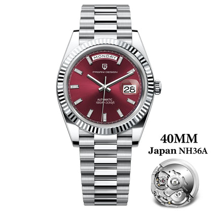 PAGANI DESIGN 2024 New DD40 NH36A Men's Watches Luxury Automatic Mechanical Watch For Men AR Sapphire Glass Date Wrist watch Men