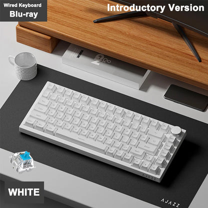 AJAZZ AK820 Wired With Rotary Volume Buttons Hot-Swappable Keys For Office And Home Mechanical Keyboards