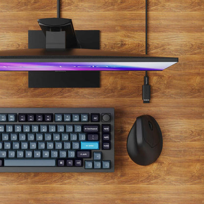 Keychron M5 Wireless Ergonomic Mouse Optical 8K Polling Rate 2.4GHz & Bluetooth Type-C Mice 3950 Sensor