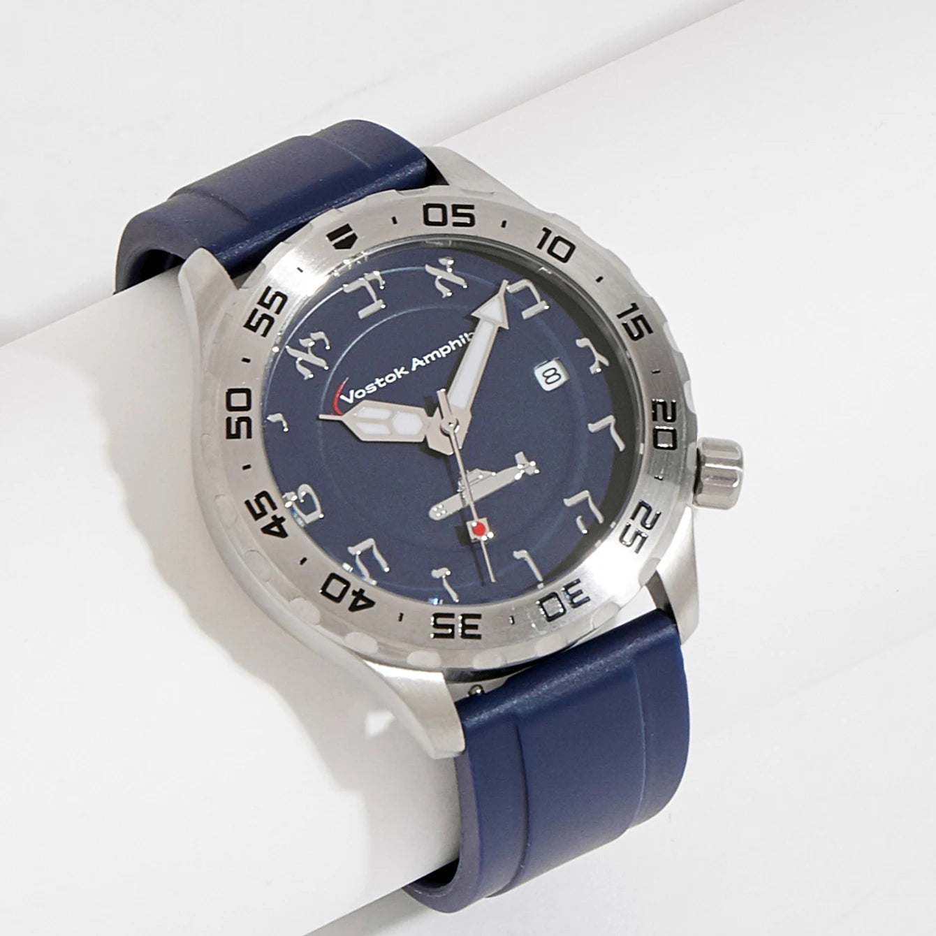 Watch Jewish Hebrew Numerals Dial Mechanical Men Waterproof Aleph-Bet Wristwatch Automatic Sub Branded Vostok Amphibia Timepiece