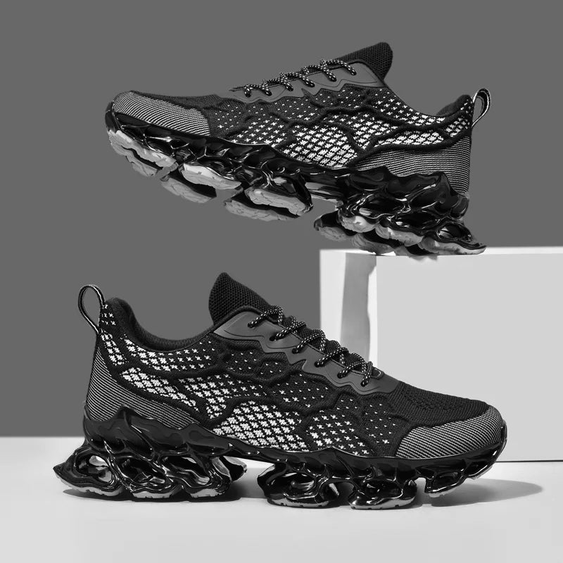 chaussure homme Baskets blanches de luxe pour hommes, chaussures de course décontractées, mocassins à la mode