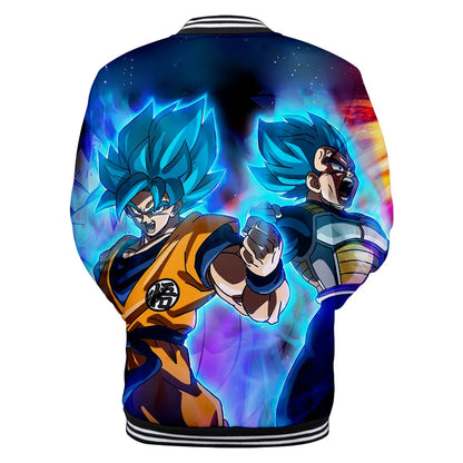 Uniforme da baseball streetwear Dragon Ball per uomo e donna, costume Son Goku per adulti, giacca primaverile e autunnale, cardigan, felpa, idea regalo