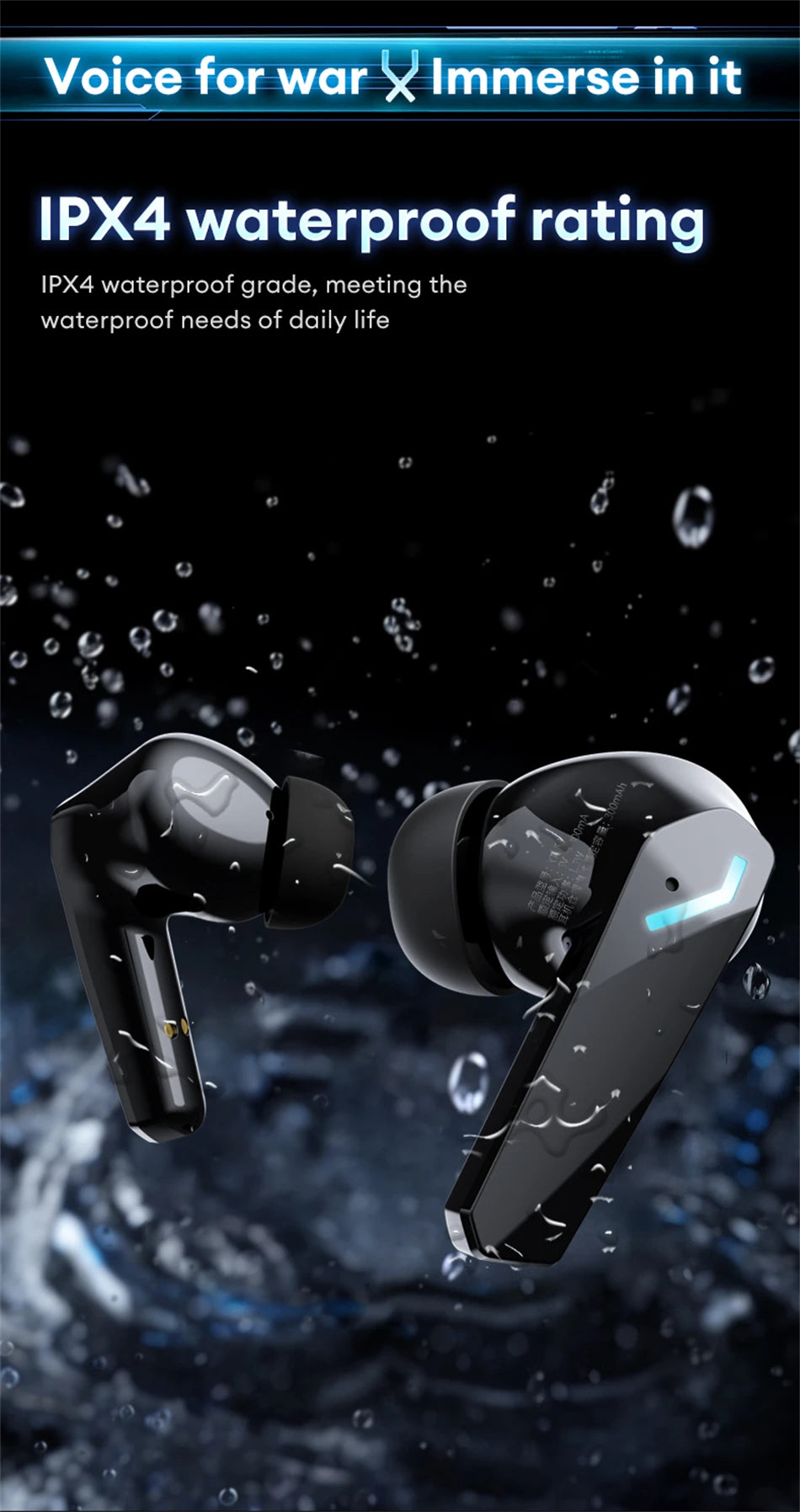 New Lenovo XT53 Wireless Bluetooth 5.4 Earphones LED Digital Display Waterproof Earbuds Noise Cancelling Gaming Headset
