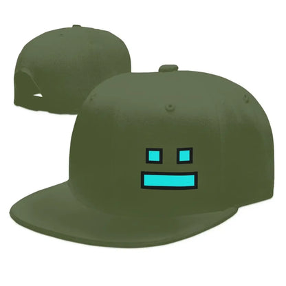 Bonés de basebol «Geometry Dash» para videojogos, bonés snapback para homem e mulher, bonés ajustáveis, bonés de basebol hip-hop, casquette