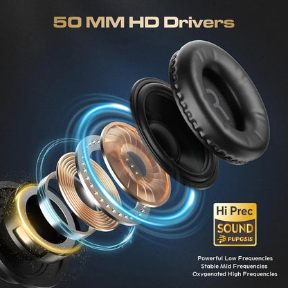 Studio Headphones DJ Headphones Professional 40kHz Hi-Res Stereo 3.5mm/6.35mm Audio Jack Wired Recording Headphone Audio Monitor