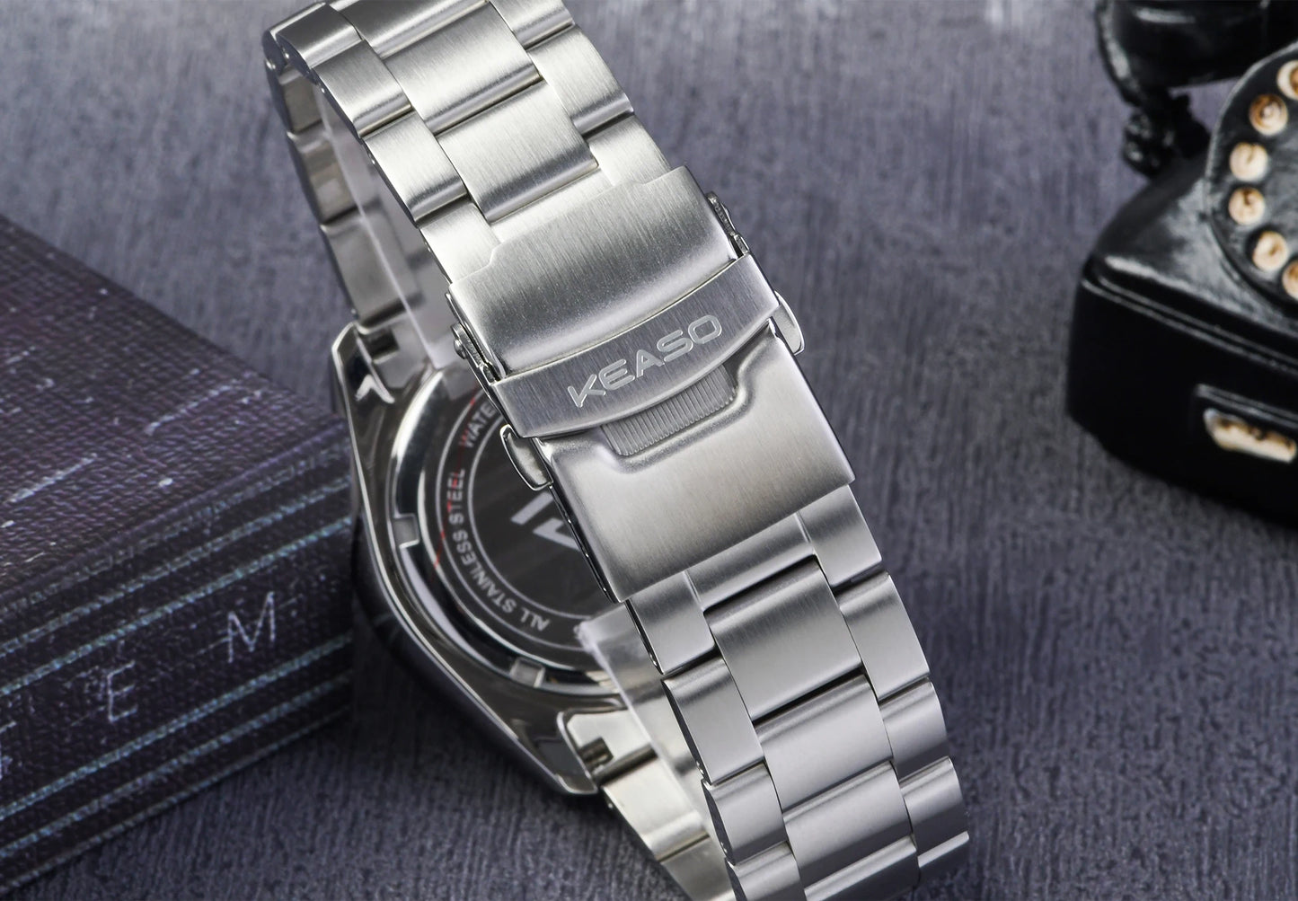 KEASO Top Men's Dive Watch C3 Super Luminous 316L Solid Steel 20Bar Waterproof Sapphire Mirror MIYOTA 2035 Quartz Movement Watch