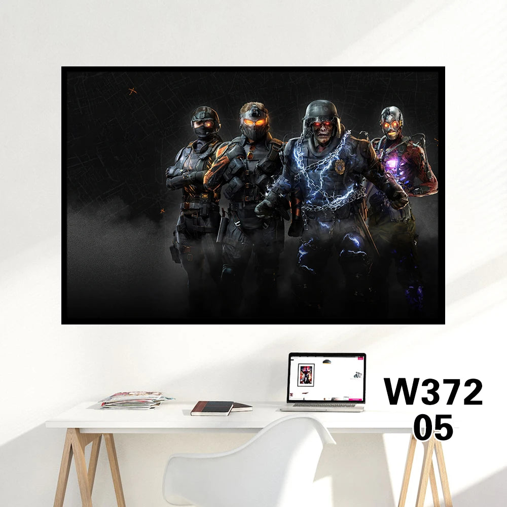 《Call of Duty: Black Ops 6》PS GAME Canvas Poster Call of Duty 21 HD large wall art decorative painting Home bedroom Decor gift