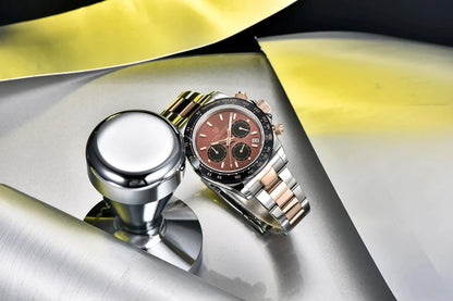Reloj cronógrafo para hombre PAGANI DESIGN: reloj de pulsera de cuarzo de lujo, luminiscente y resistente al agua.