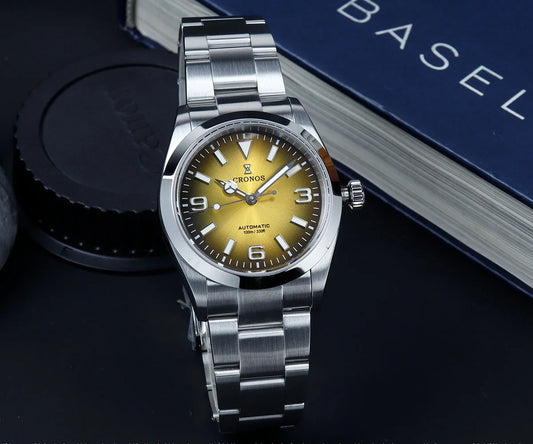 Cronos Luxury Men Watches 36 mm Explore Climbing Series športna ura za pare NH35 PT5000 Unisex avtomatska mehanska ura 10Bar