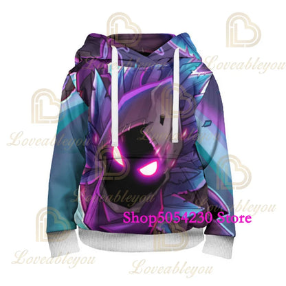 Felpa con cappuccio Fortnite con lama stampato in 3D, stile Battle Royale cartoon, per uomo e donna, felpa da eroe del gioco per adolescenti