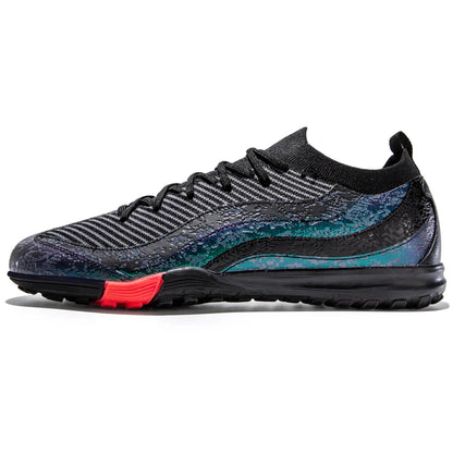 Chaussures de Football de sport pour hommes Fg/Ag, ongles longs, prairie artificielle pour adultes, chaussures spécifiques à l'entraînement durables, chaussures hautes antidérapantes