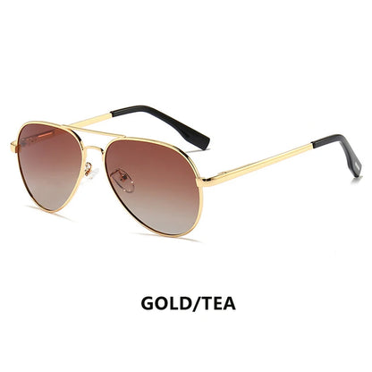 LIOUMO Hochwertige Piloten-Sonnenbrille für Herren, polarisierte Autofahrerbrille für Damen, modische Pilotenbrille, blendfreie Sonnenbrille für Herren