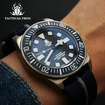 Tactical Frog FXD V4 Mechanical Watch NH35 Automatic Movement Titanium Mens Watches 200m Waterproof Sapphire Luminous 42mm Watch