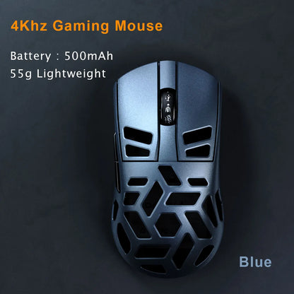 DAREU Al-mg Tri-mode 8Khz PBT Wireless Gaming Mouse Quick Charge PAW3950 30000 DPI Lightweight for PC Gamer
