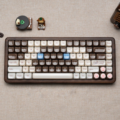 Womier WD75 QMK/VIA Wooden Gaming Keyboard 8000mAh Tri-Mode Wireless Mechanical Custom RGB Hot Swappable Keyboard