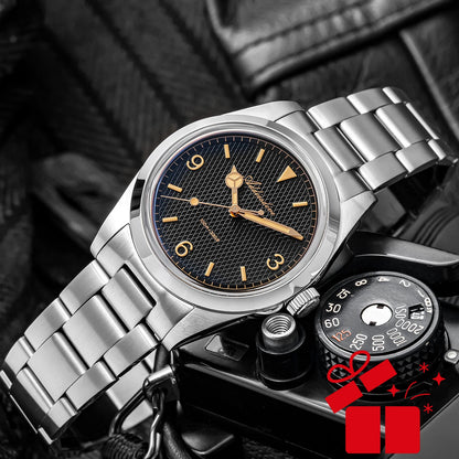 Reloj para hombre ADDIESDIVE – Caja de acero inoxidable 316L, resistencia al agua de 10 bares, esfera luminiscente, modelo AD2096 – Reloj de cuarzo de lujo