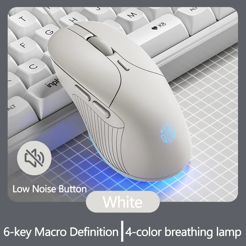 INPHIC B1 USB Wired Mouse Silent Office Gaming Mouse for PC and Laptops