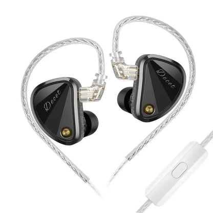 KZ Decet 5DD Dynamic Drive Earphones Adjustable Earbuds 10 Unit Upgraded Drive HIFI in Ear Wired Music Headphones 2PIN Cables