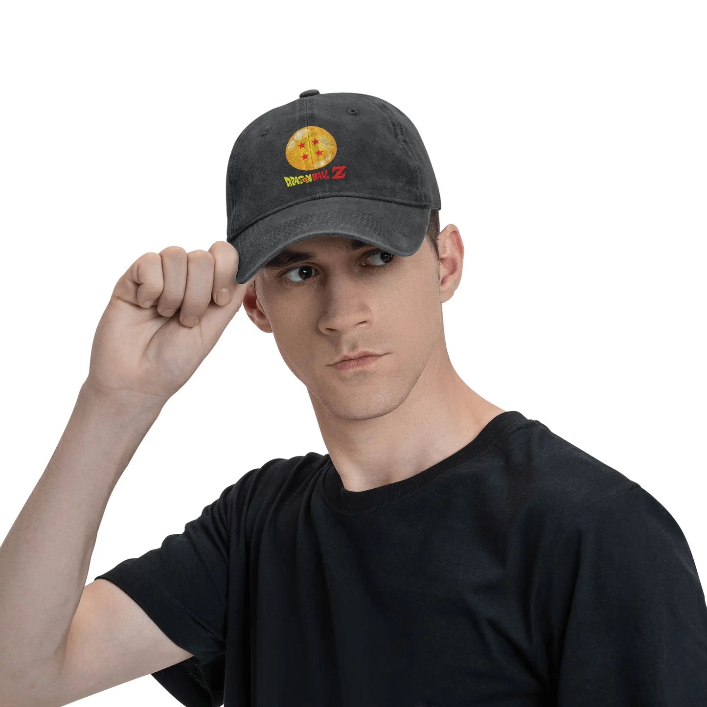 Star Dragon Sphere Anime Goku Unisex Style Baseball Caps Dragon Ball Distressed Denim Hats Cap Outdoor Adjustable Fit Sun Cap