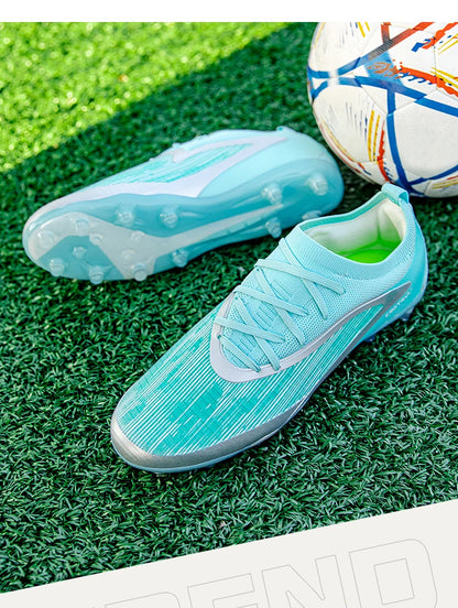 Men New TF Football Boots Sneakers Society Field Resistant Adult Breathable Male Soccer Shoes Training Top Quality Studded