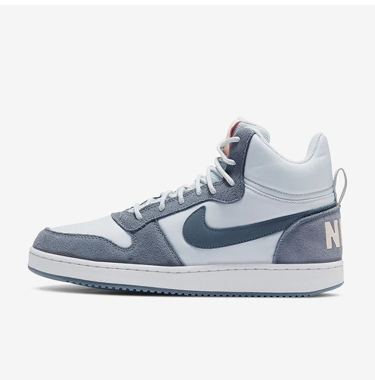 Nike official authentic COURT BOROUGH women's casual wear-resistant mid top board shoes 844907-005
