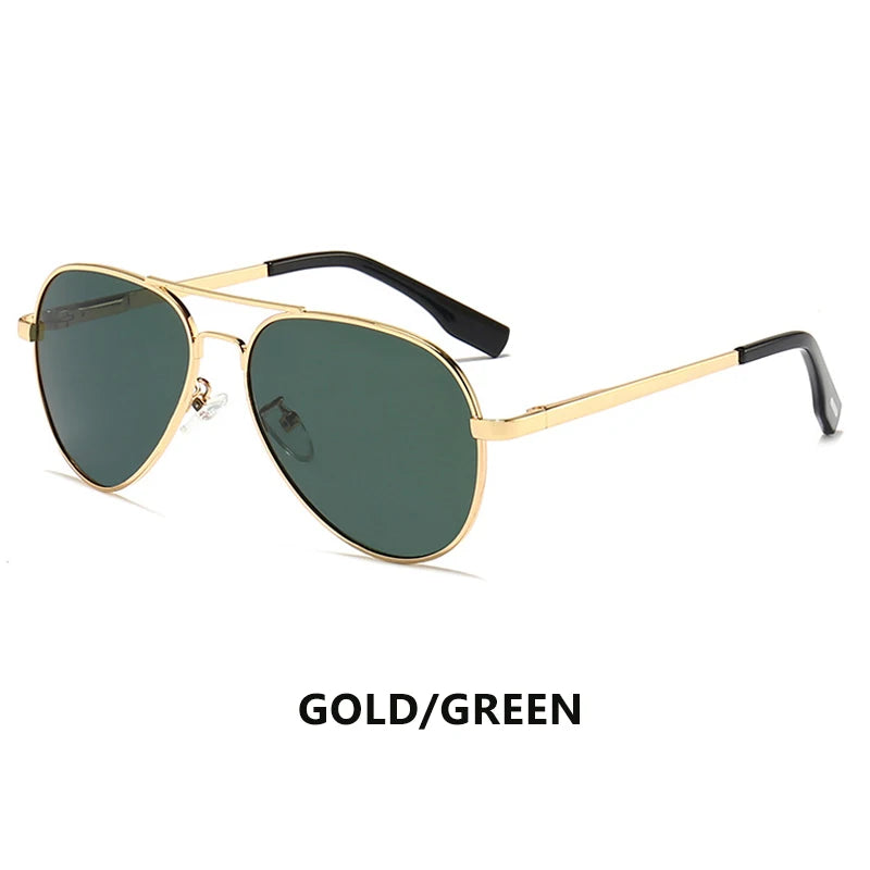 LIOUMO Hochwertige Piloten-Sonnenbrille für Herren, polarisierte Autofahrerbrille für Damen, modische Pilotenbrille, blendfreie Sonnenbrille für Herren