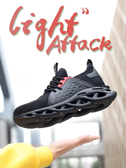 Chaussures de sécurité de travail pour hommes, baskets de travail légères et indestructibles, chaussures de sécurité à bout en acier, bottes de protection de sécurité, chaussures de toiture