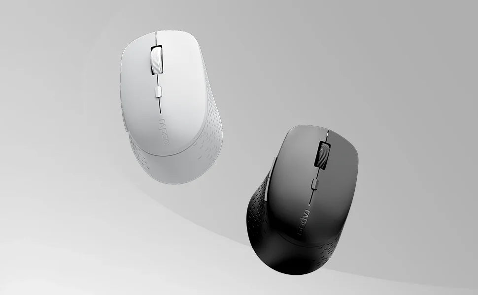 Rapoo M300G Silent Wireless Mouse 2400 DPI Multi-mode Bluetooth Mouse Portable Optical Mice Ergonomic Design Support 2 Devices