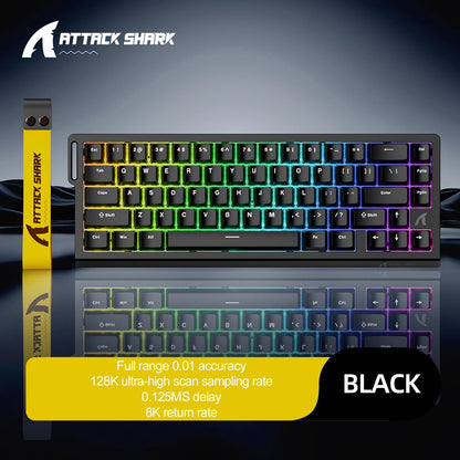 Magnetic Switch Keyboard ATTACK SHARK X68HE X68PRO HE and FREEWOLF F68 Wired F68Pro Wireless for Pro Gaming 0.01mm Rapid Trigg