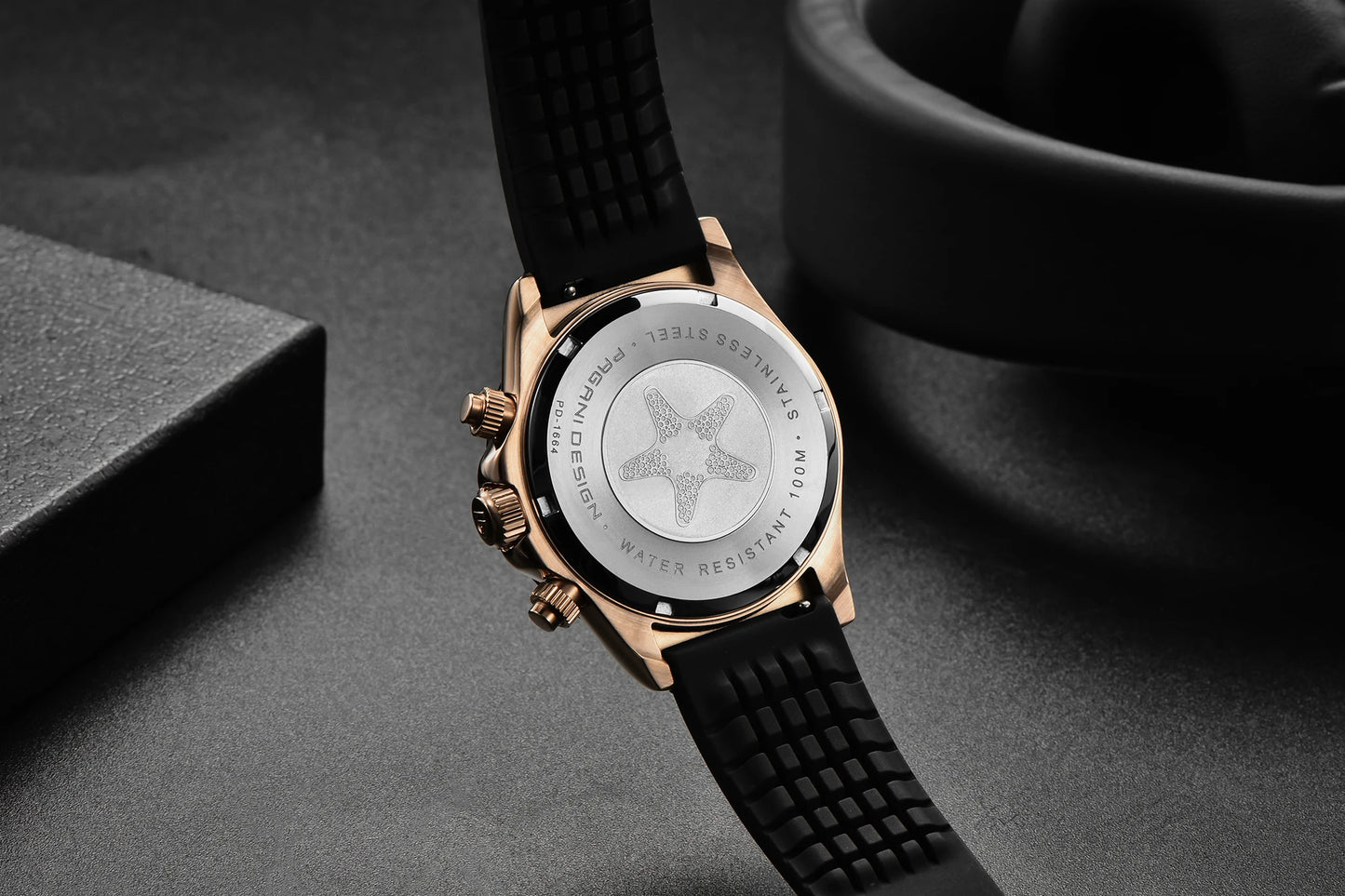 2026 New PAGANI DESIGN PD-1664 Meteorite Dial Fashion Men Quartz Wristwatches 100M Sapphire Glass Chronograph relogio masculino