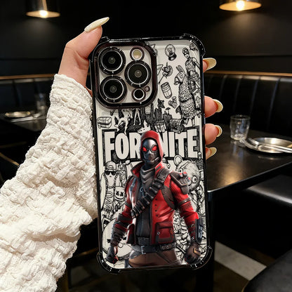 Popular Game FortniteS Plating Phone Case For iPhone 17 17e 16e 16 15 14 13 12 11 Pro Max X XR XSMax 7 8 Mini Air Plus Anti-Fall