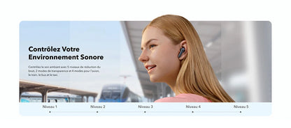 Soundcore by Anker Liberty 4 NC, Bluetooth 5.3 in-ear headphones with adaptive noise cancellation 98.5%