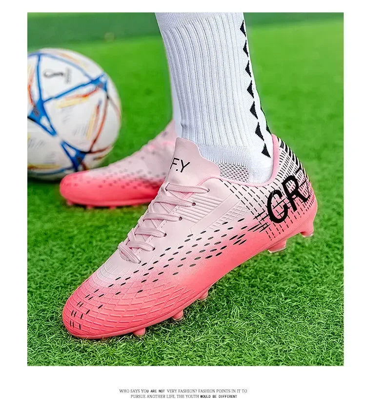 Low Cut Football Cleats Adopting Long TF Studs, Wear-resistant And Flexible, Suitable For Outdoor Field Sports