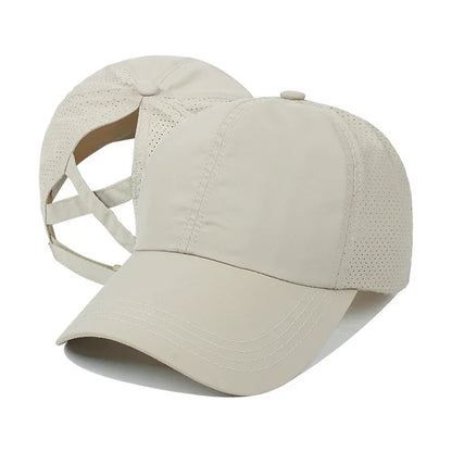 Cappellino da baseball estivo, completo da golf, cappellino sportivo e per il tempo libero con striscia trasversale, cappellino a becco d'anatra in rete ad asciugatura rapida