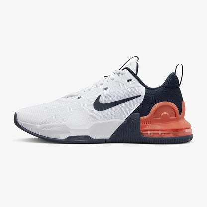 Nike Rear-Cushioning Air Cushioning Rebound Support Training Men's Running Shoes, New Air Max Alpha Trainer 5 Comfortable Foot Feel Commuting Sports Running Shoes, Red and Black Color-Blocking Versatile Energetic Travel Casua