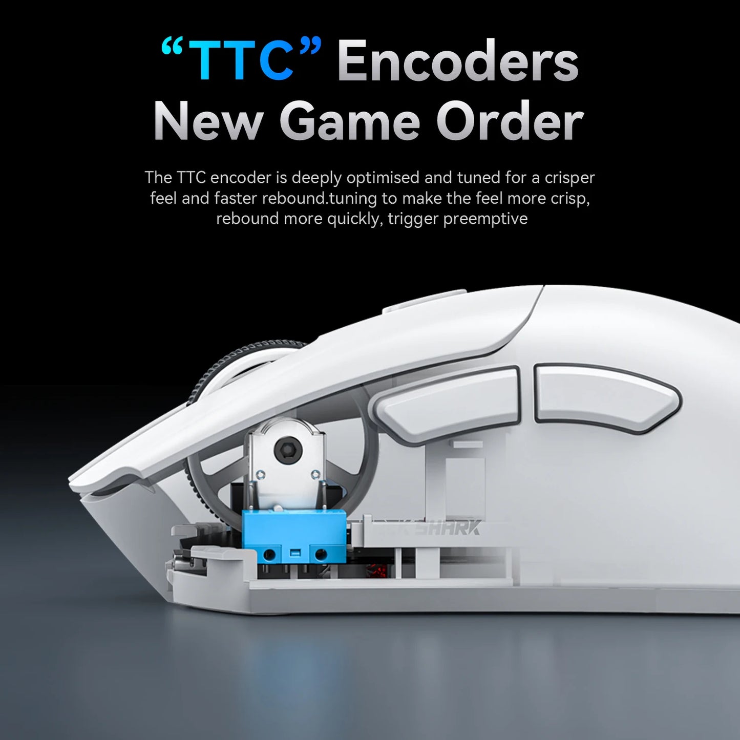 Attack Shark R1 Tri-Mode 2.4g-BT-Wired, PAW3311 18000DPI, 59g  Lightweight Gaming Mouse