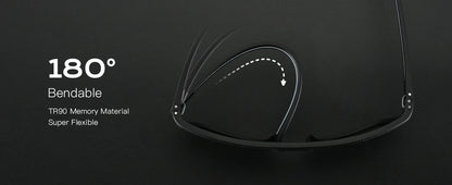 ZENOTTIC Polarized Sunglasses for Men Lightweight TR90 Frame UV400 Protection Square Sun Glasses