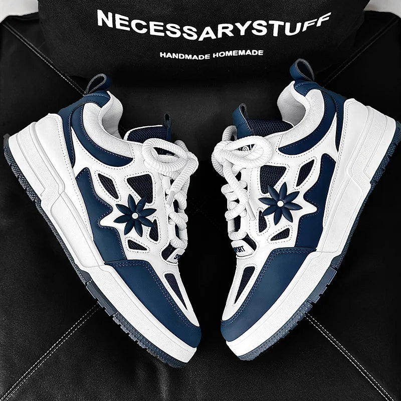 Zapatillas de moda para hombre, estilo urbano y skate, de marca de lujo, para entrenamiento, con malla transpirable, calzado casual masculino