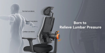 NEWTRAL Ergonomic Office Chair,Auto-Following Backrest,Adaptive Lower Back Support,Adjustable Headrest Seat Depth Computer Chair