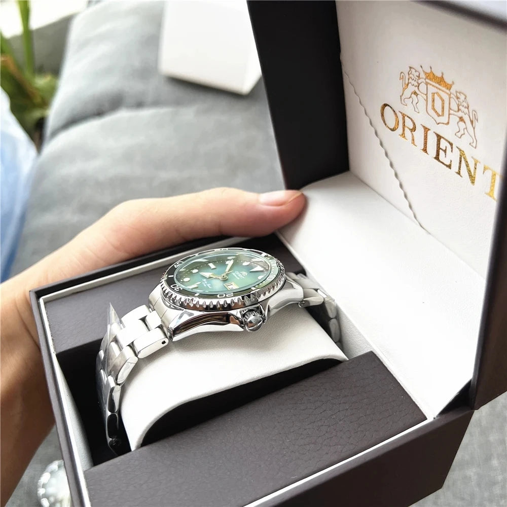 Orient Automatic Diver Watch Men 200M Waterproof Multi-Color Dial Stainless Steel Wristwatch